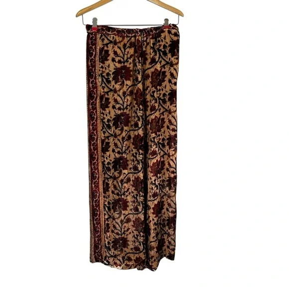 MES DEMOISELLES Cyrus Velvet Floral Pants